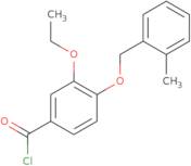 3-Ethoxy-4-[(2-methylbenzyl)oxy]benzoyl chloride