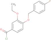 3-Ethoxy-4-[(4-fluorobenzyl)oxy]benzoyl chloride