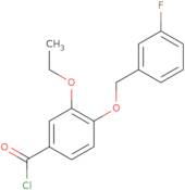 3-Ethoxy-4-[(3-fluorobenzyl)oxy]benzoyl chloride