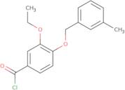 3-Ethoxy-4-[(3-methylbenzyl)oxy]benzoyl chloride