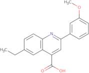 6-Ethyl-2-(3-methoxyphenyl)quinoline-4-carboxylic acid