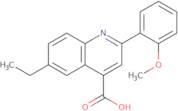 6-Ethyl-2-(2-methoxyphenyl)quinoline-4-carboxylic acid