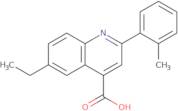 6-Ethyl-2-(2-methylphenyl)quinoline-4-carboxylic acid