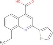 8-Ethyl-2-(2-thienyl)quinoline-4-carboxylic acid