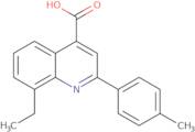 8-Ethyl-2-(4-methylphenyl)quinoline-4-carboxylic acid