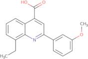 8-Ethyl-2-(3-methoxyphenyl)quinoline-4-carboxylic acid