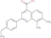 2-(4-Ethylphenyl)-7,8-dimethylquinoline-4-carboxylic acid