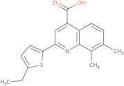 2-(5-Ethyl-2-thienyl)-7,8-dimethylquinoline-4-carboxylic acid