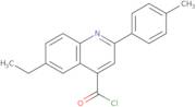 6-Ethyl-2-(4-methylphenyl)quinoline-4-carbonyl chloride