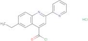 6-Ethyl-2-pyridin-2-ylquinoline-4-carbonyl chloride hydrochloride