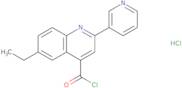 6-Ethyl-2-pyridin-3-ylquinoline-4-carbonyl chloride hydrochloride