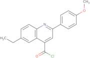 6-Ethyl-2-(4-methoxyphenyl)quinoline-4-carbonyl chloride