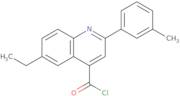 6-Ethyl-2-(3-methylphenyl)quinoline-4-carbonyl chloride