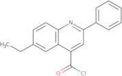 6-Ethyl-2-phenylquinoline-4-carbonyl chloride