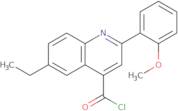 6-Ethyl-2-(2-methoxyphenyl)quinoline-4-carbonyl chloride