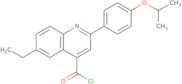 6-Ethyl-2-(4-isopropoxyphenyl)quinoline-4-carbonyl chloride