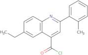 6-Ethyl-2-(2-methylphenyl)quinoline-4-carbonyl chloride