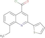 8-Ethyl-2-(2-thienyl)quinoline-4-carbonyl chloride