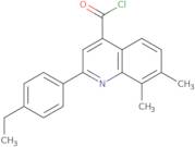 2-(4-Ethylphenyl)-7,8-dimethylquinoline-4-carbonyl chloride