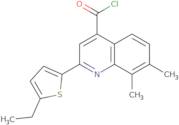 2-(5-Ethyl-2-thienyl)-7,8-dimethylquinoline-4-carbonyl chloride