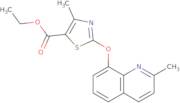 Ethyl 4-methyl-2-[(2-methylquinolin-8-yl)oxy]-1,3-thiazole-5-carboxylate