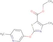 Ethyl 4-methyl-2-[(6-methylpyridin-3-yl)oxy]-1,3-thiazole-5-carboxylate