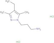 [3-(4-Ethyl-3,5-dimethyl-1H-pyrazol-1-yl)propyl]amine dihydrochloride