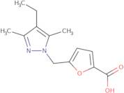 5-[(4-Ethyl-3,5-dimethyl-1H-pyrazol-1-yl)methyl]-2-furoic acid