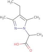 2-(4-Ethyl-3,5-dimethyl-1H-pyrazol-1-yl)propanoic acid