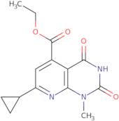 Ethyl 7-cyclopropyl-1-methyl-2,4-dioxo-1,2,3,4-tetrahydropyrido[2,3-d]pyrimidine-5-carboxylate