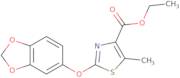 Ethyl 2-(1,3-benzodioxol-5-yloxy)-5-methyl-1,3-thiazole-4-carboxylate