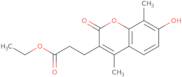 Ethyl 3-(7-hydroxy-4,8-dimethyl-2-oxo-2H-chromen-3-yl)propanoate