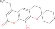 6'-Ethyl-10'-hydroxy-3',4'-dihydro-8'H-spiro[cyclohexane-1,2'-pyrano[3,2-g]chromen]-8'-one