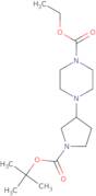 Ethyl 4-[1-(tert-butoxycarbonyl)pyrrolidin-3-yl]piperazine-1-carboxylate