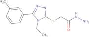 2-{[4-Ethyl-5-(3-methylphenyl)-4H-1,2,4-triazol-3-yl]thio}acetohydrazide