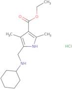 Ethyl 5-[(cyclohexylamino)methyl]-2,4-dimethyl-1H-pyrrole-3-carboxylate hydrochloride