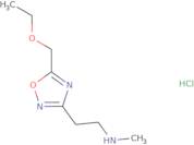 {2-[5-(Ethoxymethyl)-1,2,4-oxadiazol-3-yl]ethyl}methylamine hydrochloride