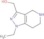 (1-Ethyl-4,5,6,7-tetrahydro-1H-pyrazolo[4,3-c]pyridin-3-yl)methanol hydrochloride