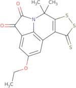 2-Ethoxy-7,7-dimethyl-10-thioxo-7,10-dihydro[1,2]dithiolo[3,4-c]pyrrolo[3,2,1-ij]quinoline-4,5-d...