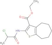 Ethyl 2-[(2-chloropropanoyl)amino]-5,6,7,8-tetrahydro-4H-cyclohepta[b]thiophene-3-carboxylate