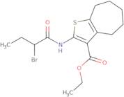 Ethyl 2-[(2-bromobutanoyl)amino]-5,6,7,8-tetrahydro-4H-cyclohepta[b]thiophene-3-carboxylate