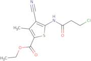 Ethyl 5-[(3-chloropropanoyl)amino]-4-cyano-3-methylthiophene-2-carboxylate