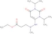 Ethyl 3-[2-(1,3-diisopropyl-2,6-dioxo-1,2,3,6-tetrahydropyrimidin-4-yl)-1-methylhydrazino]propanoa…