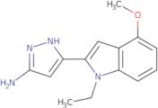 3-(1-Ethyl-4-methoxy-1H-indol-2-yl)-1H-pyrazol-5-amine