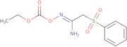 (1Z)-N'-[(Ethoxycarbonyl)oxy]-2-(phenylsulfonyl)ethanimidamide