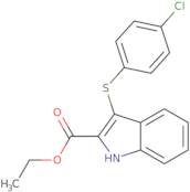 Ethyl 3-[(4-chlorophenyl)thio]-1H-indole-2-carboxylate