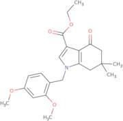 Ethyl 1-(2,4-dimethoxybenzyl)-6,6-dimethyl-4-oxo-4,5,6,7-tetrahydro-1H-indole-3-carboxylate