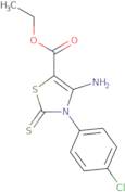 Ethyl 4-amino-3-(4-chlorophenyl)-2-thioxo-2,3-dihydro-1,3-thiazole-5-carboxylate