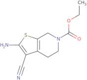 Ethyl 2-amino-3-cyano-4,7-dihydrothieno[2,3-c]pyridine-6(5H)-carboxylate