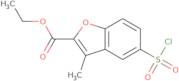 Ethyl 5-(chlorosulfonyl)-3-methyl-1-benzofuran-2-carboxylate